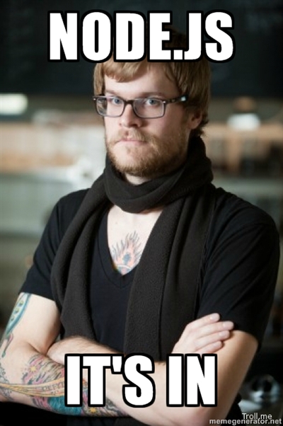 Node.js hipster